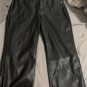 Express Black Leather Pants